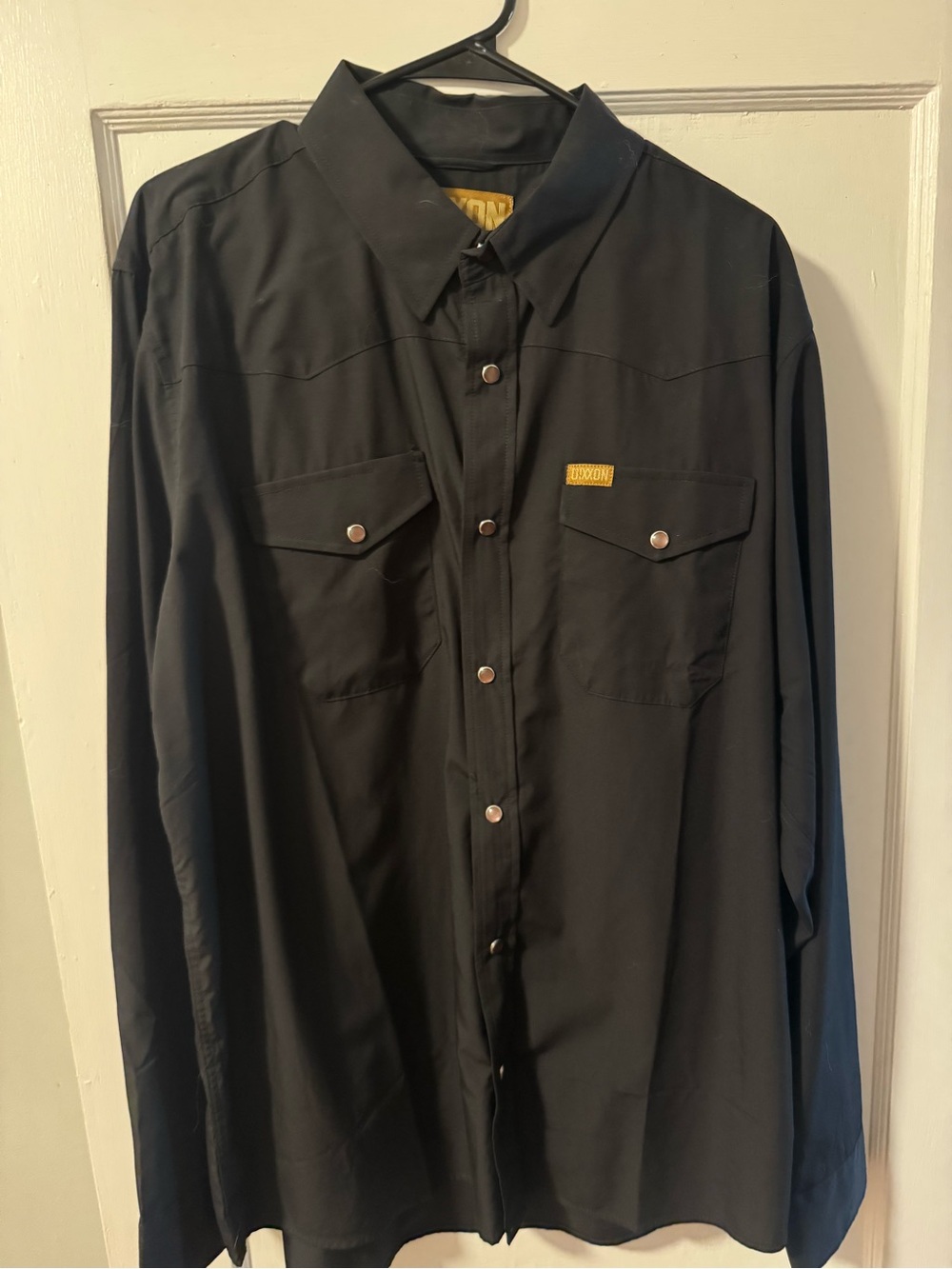 DIXXON Black Western Snap-Front Shirt Jacket bamboo style